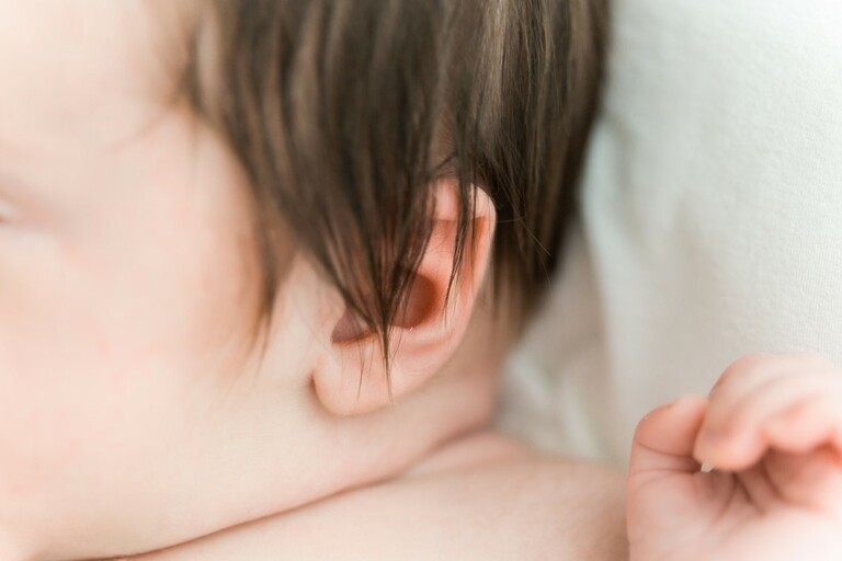 Detail Ohr - Neugeborenenfotografie